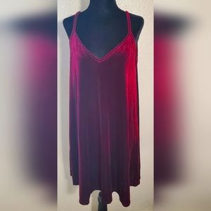 Velour looking dress NWOT